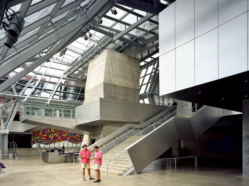 Interior photo of Akron Art Museum in Akron, Ohio.